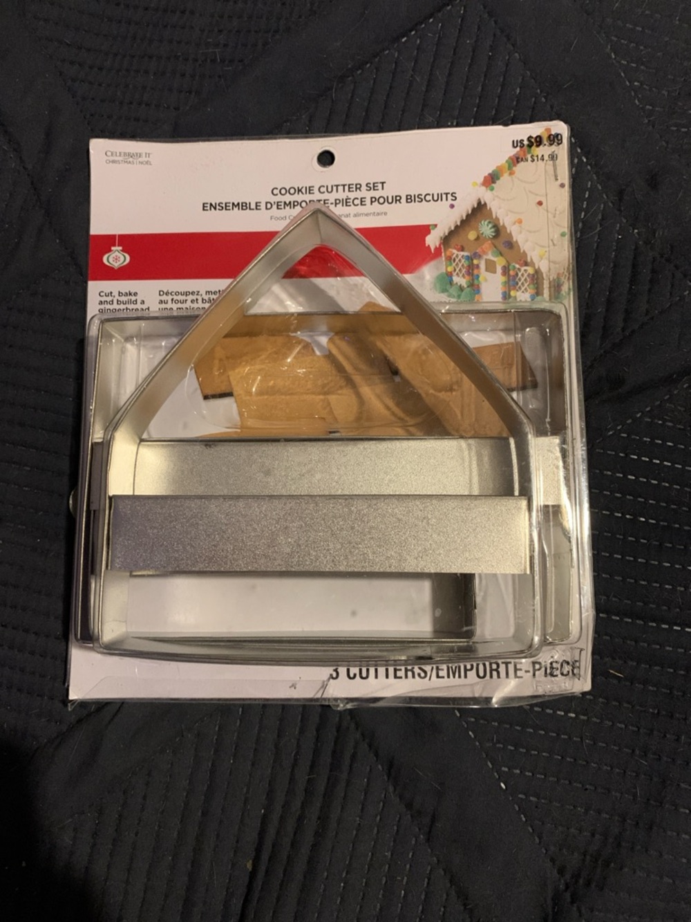 Cookie Cutter Set - Silver Metal House Shape to make Ginger Bread Houses